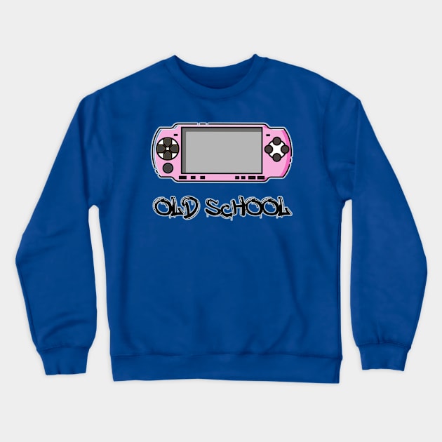Playstation Portable Old School Design Crewneck Sweatshirt by Jahaziel Sandoval